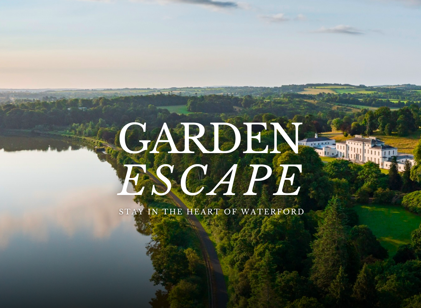 Stunning river and lush greenery view of Waterford hotel, showcasing serene landscapes and elegant architecture.